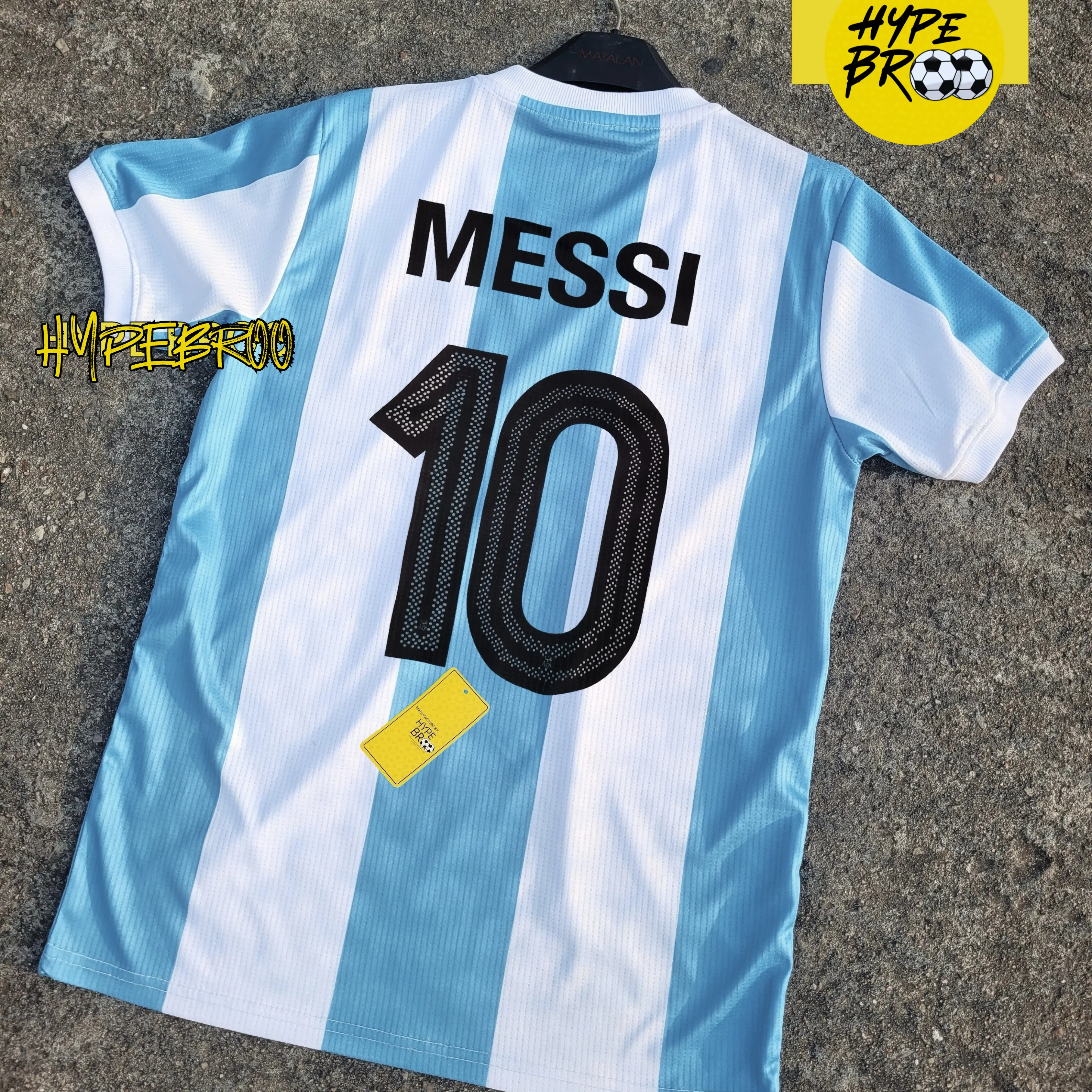 Argentina 50th Anniversary Kit 2025 Messi 10 Edition Back View