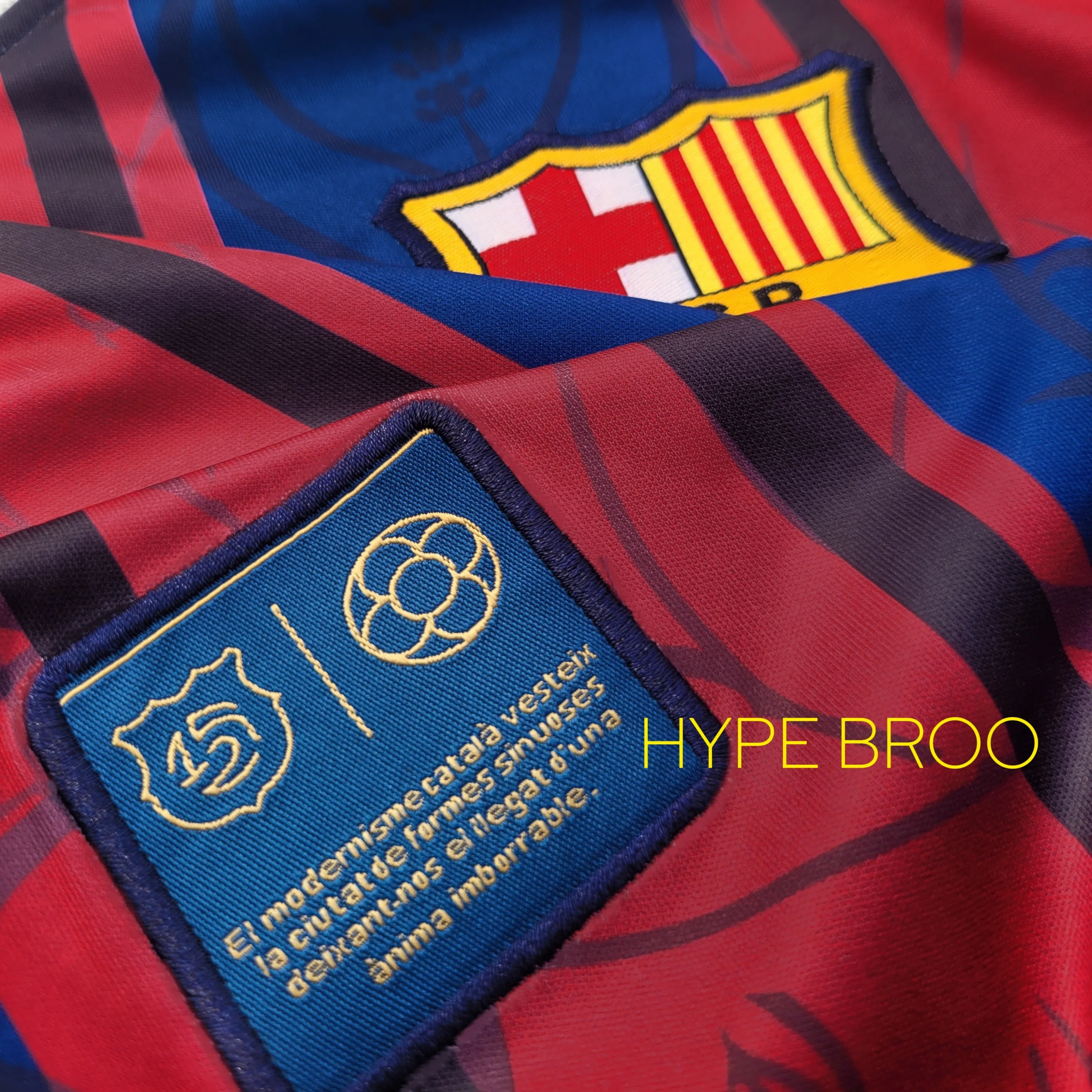 FC Barcelona 125 years anniversary kit front half sleeve view – special edition jersey