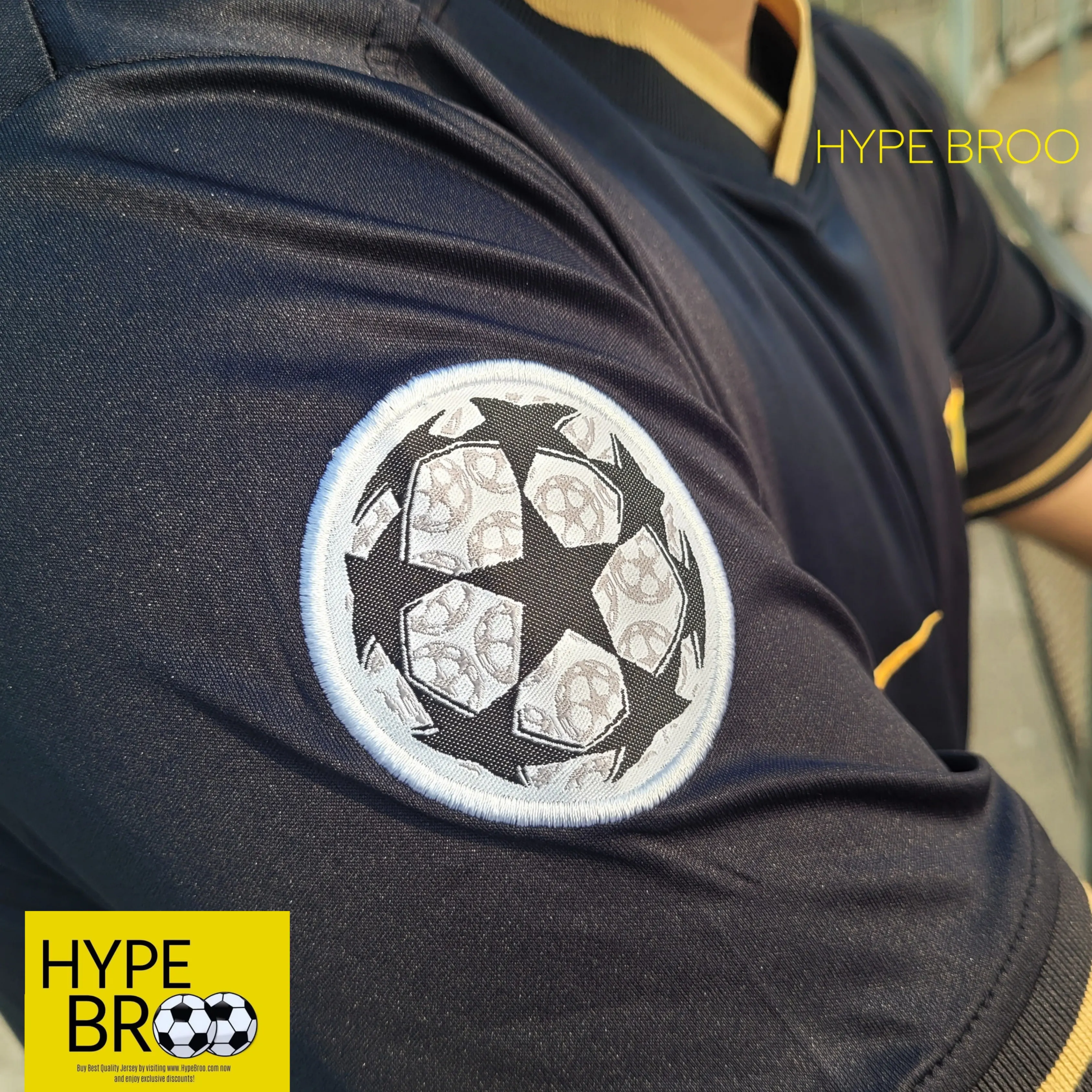 celona 2020-21 away jersey with official UEFA Champions League patch