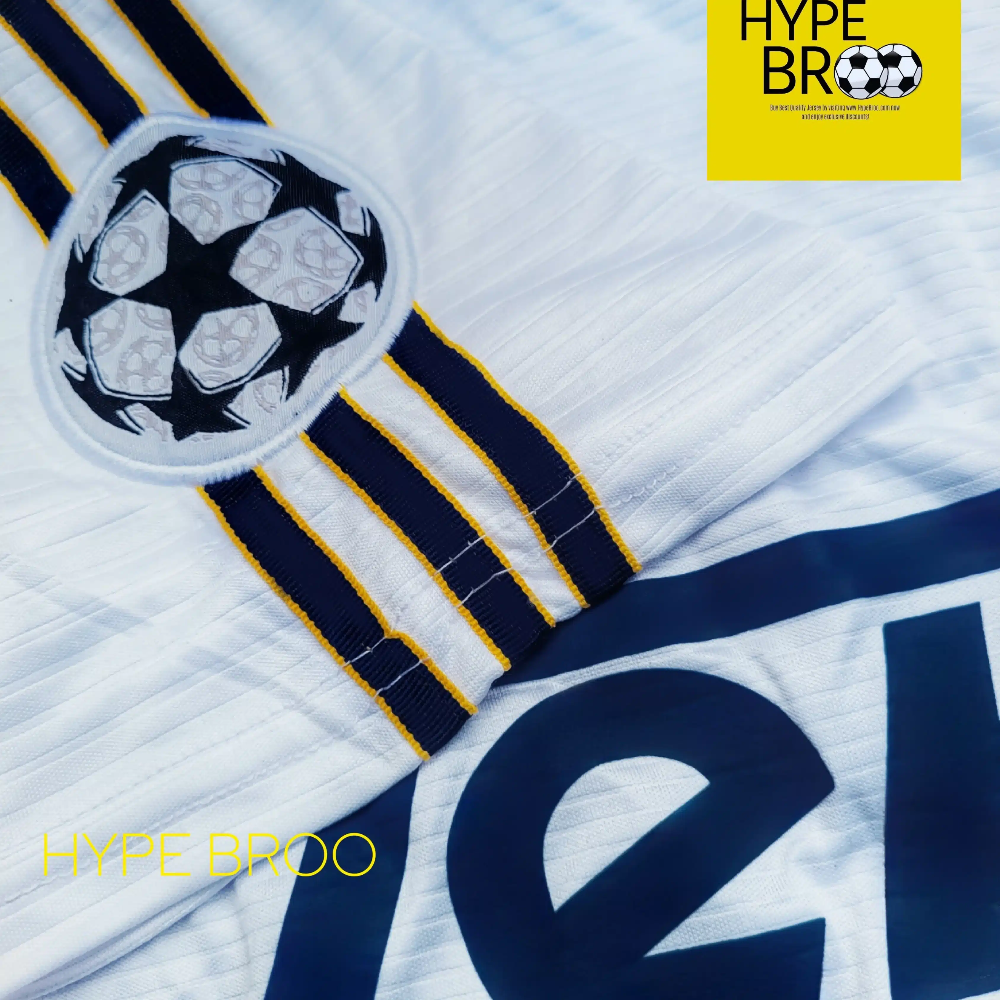 Real Madrid 1998/99 Home Kit UEFA Champions League Patch Embroidery