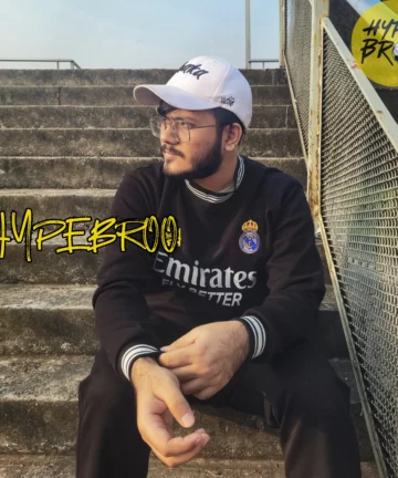 Real Madrid black sweatshirt front view