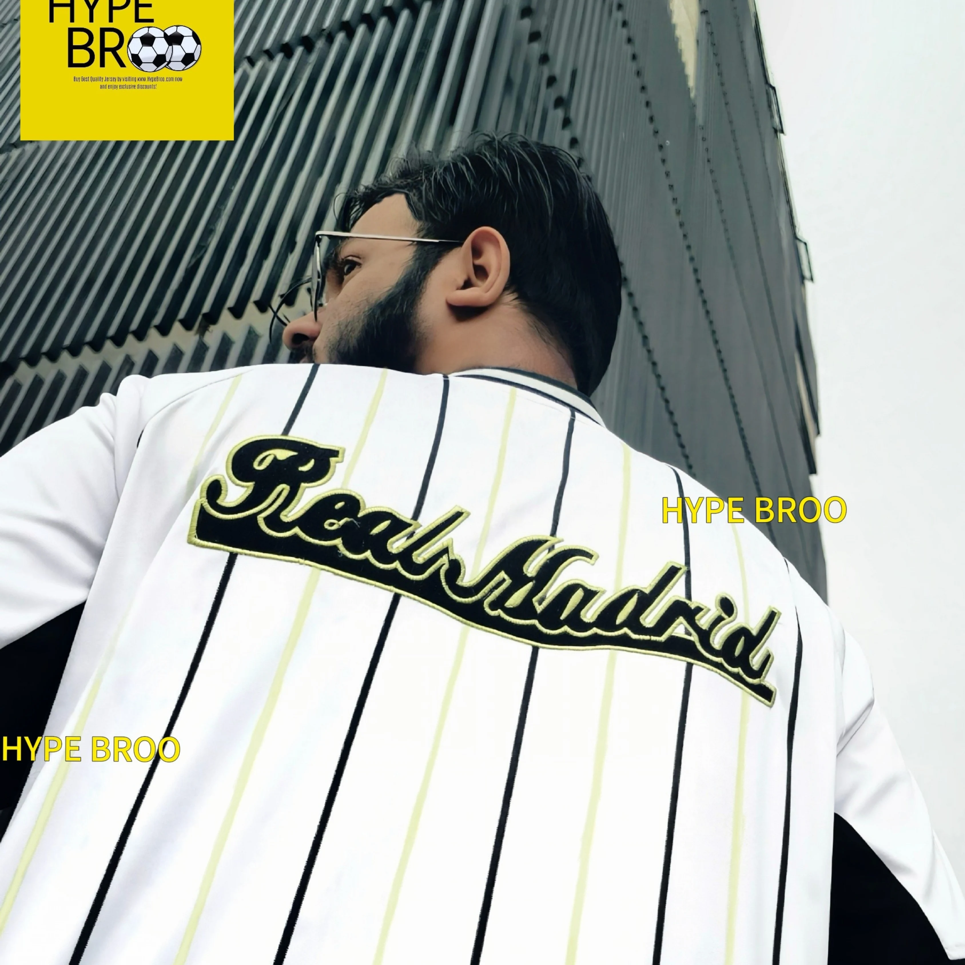 Real Madrid travel kit shirt back view