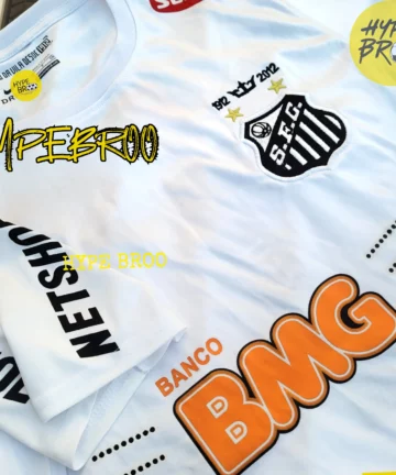 Santos 2012/13 Home Retro Kit Front View Neymar Era