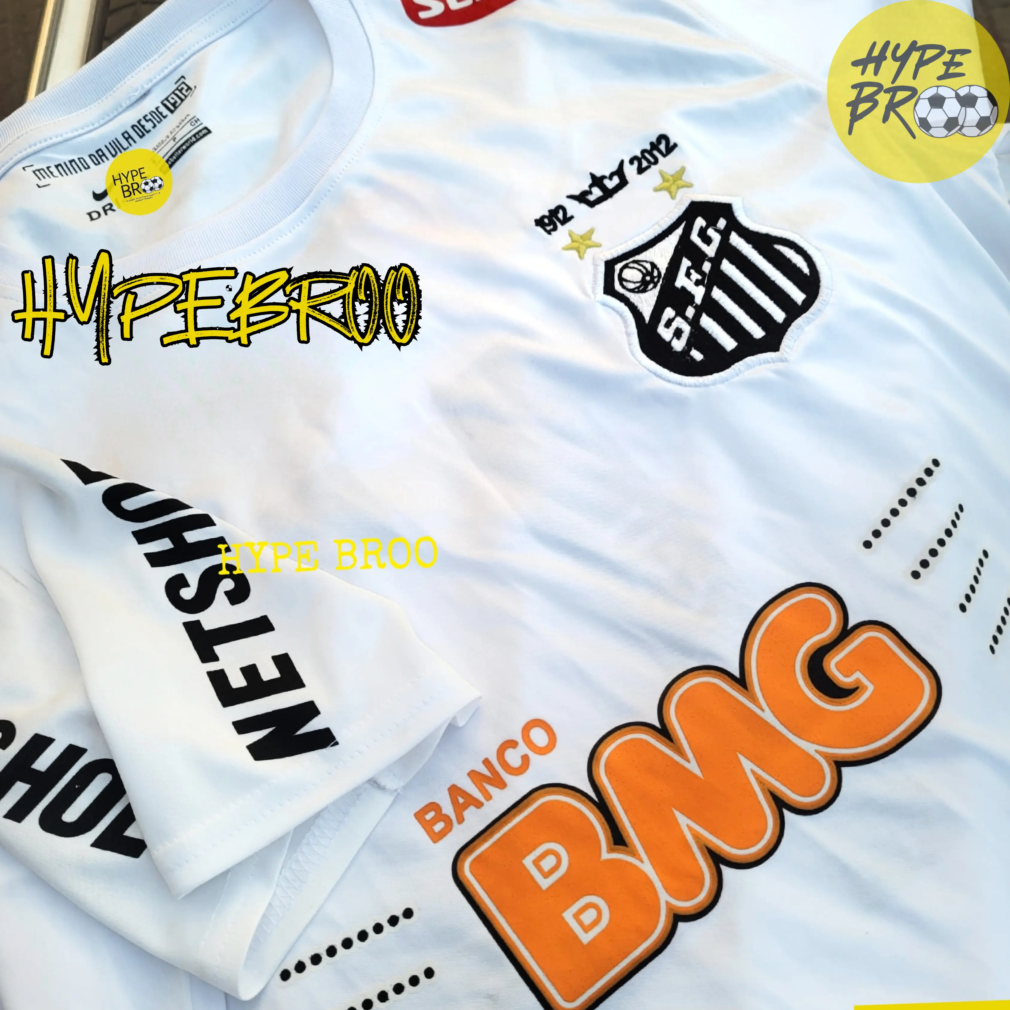 Santos 2012/13 Home Retro Kit Front View Neymar Era