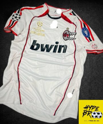 2006 Away Retro Half Sleeve – Red white Edition